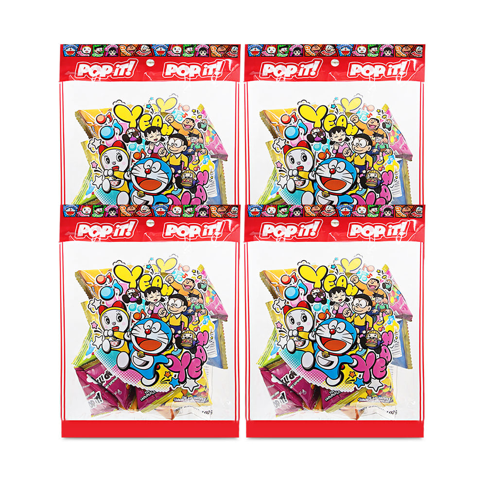 도라에몽 팝잇초코 102g 초코볼 x 4개 귀여운 캐릭터 초콜릿